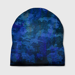 Шапка Абстракция - blue uniform camouflage, цвет: 3D-принт