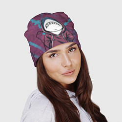 Шапка Акула в капюшоне, цвет: 3D-принт — фото 2