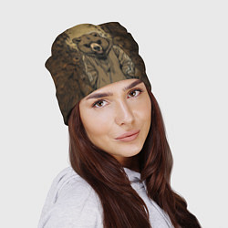 Шапка Спортивный мишка, цвет: 3D-принт — фото 2