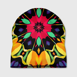 Шапка Салатовый калейдоскоп, цвет: 3D-принт