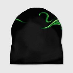 Шапка The color is light green abstraction, цвет: 3D-принт