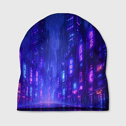 Шапка Одинокий город неона, цвет: 3D-принт
