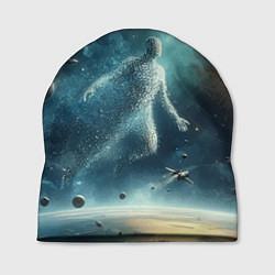 Шапка Человек и космос - нейроарт, цвет: 3D-принт