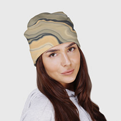 Шапка Песочный мрамор, цвет: 3D-принт — фото 2
