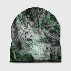 Шапка Абстракция - grey emerald rock, цвет: 3D-принт