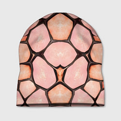 Шапка Розовые пятна жирафа, цвет: 3D-принт