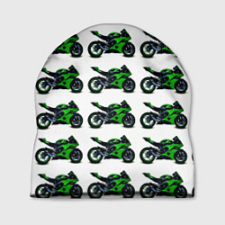 Шапка Motorbike green, цвет: 3D-принт
