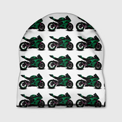 Шапка Motorbike dark green, цвет: 3D-принт