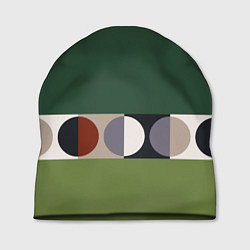 Шапка Луна Малевича сосновый зеленый, цвет: 3D-принт