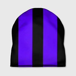 Шапка Color purple black stripes, цвет: 3D-принт