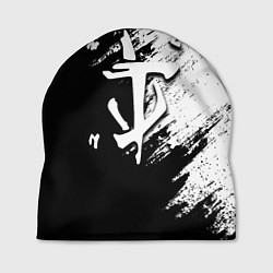 Шапка Doom штрихи красок черные