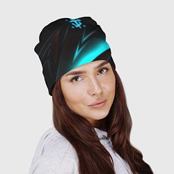 Шапка Doom neon stripes, цвет: 3D-принт — фото 2