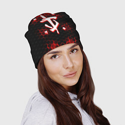 Шапка Doom огненная броня лого, цвет: 3D-принт — фото 2