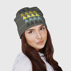 Шапка Абстрактный лес геометрический, цвет: 3D-принт — фото 2