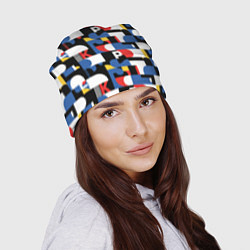 Шапка Геометрия букв, цвет: 3D-принт — фото 2