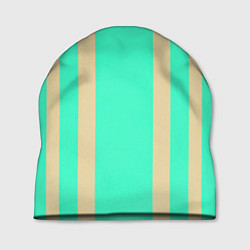 Шапка Color blue beige stripes