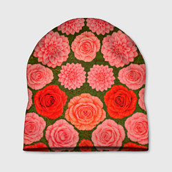 Шапка Цветочная поляна паттерн