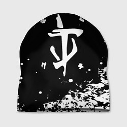 Шапка Doom белый всплеск красок, цвет: 3D-принт