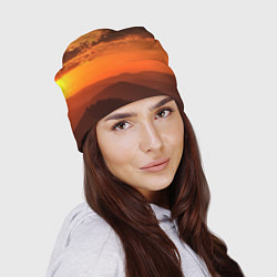 Шапка Закат на перевале актопрак, цвет: 3D-принт — фото 2