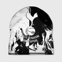 Шапка Тоттенхэм черно белый огонь, цвет: 3D-принт