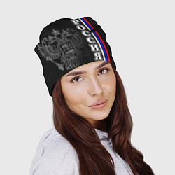 Шапка Герб России и флаг на груди, цвет: 3D-принт — фото 2