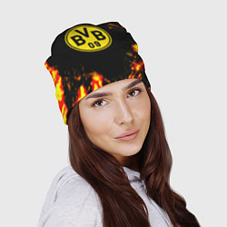 Шапка Borussia огненные краски, цвет: 3D-принт — фото 2