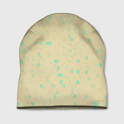 Шапка Color beige turquoise