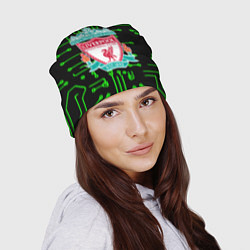 Шапка Liverpool плата текстура, цвет: 3D-принт — фото 2