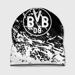 Шапка Borussia белые краски, цвет: 3D-принт