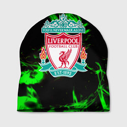 Шапка Liverpool зеленый огонь текстура, цвет: 3D-принт