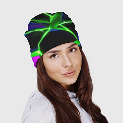 Шапка Green glow, цвет: 3D-принт — фото 2