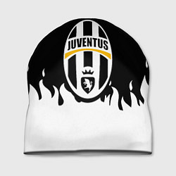 Шапка Juventus белый огонь, цвет: 3D-принт