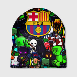 Шапка Minecraft x barcelona fc, цвет: 3D-принт