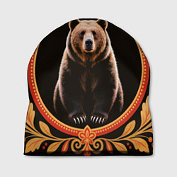 Шапка Медведь в орнаменте