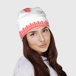 Шапка Славянская вышиванка рубаха, цвет: 3D-принт — фото 2