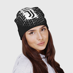 Шапка Juventus соты текстура краски, цвет: 3D-принт — фото 2