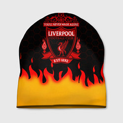 Шапка Liverpool огонь спорт, цвет: 3D-принт
