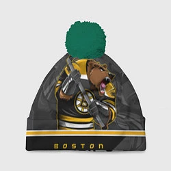 Шапка c помпоном Boston Bruins