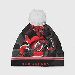 Шапка с помпоном New Jersey Devils, цвет: 3D-белый