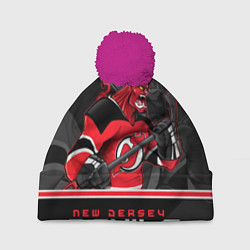 Шапка c помпоном New Jersey Devils