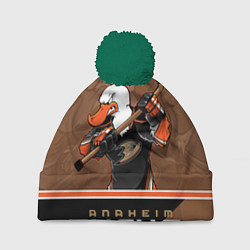 Шапка с помпоном Anaheim Ducks, цвет: 3D-зеленый