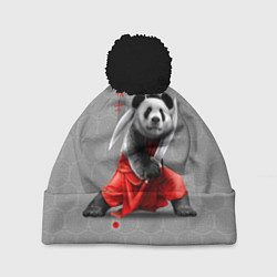 Шапка с помпоном Master Panda, цвет: 3D-черный
