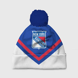 Шапка с помпоном NHL: New York Rangers, цвет: 3D-тёмно-синий