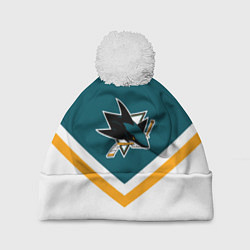 Шапка c помпоном NHL: San Jose Sharks