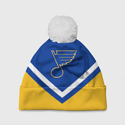 Шапка с помпоном NHL: St. Louis Blues, цвет: 3D-белый
