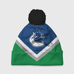 Шапка с помпоном NHL: Vancouver Canucks, цвет: 3D-черный