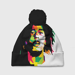 Шапка c помпоном Bob Marley: Colors