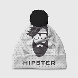 Шапка с помпоном Hipster, цвет: 3D-черный