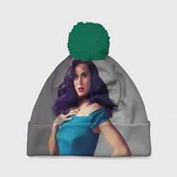 Шапка с помпоном Hair, цвет: 3D-зеленый