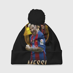Шапка с помпоном Messi Star, цвет: 3D-черный